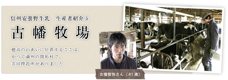 信州安曇野牛乳　生産者紹介5　古幡牧場